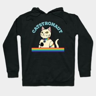 catstronaut cat being serious Hoodie